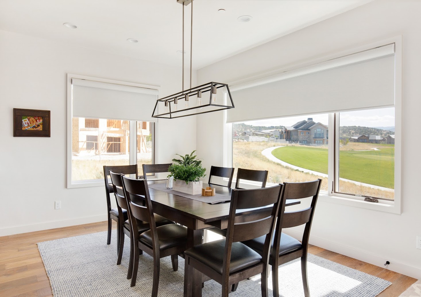  light gray roller shades